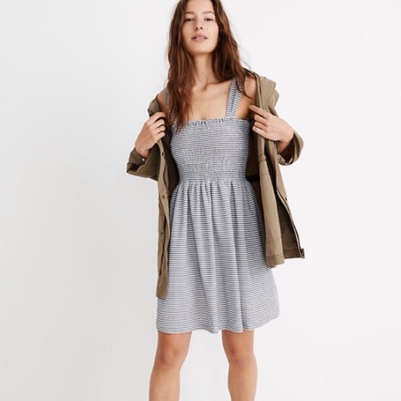 Madewell Texture and Thread Smocked Dress - Picture 2 of 8